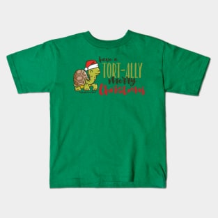 Tortoise Merry Christmas © GraphicLoveShop Kids T-Shirt